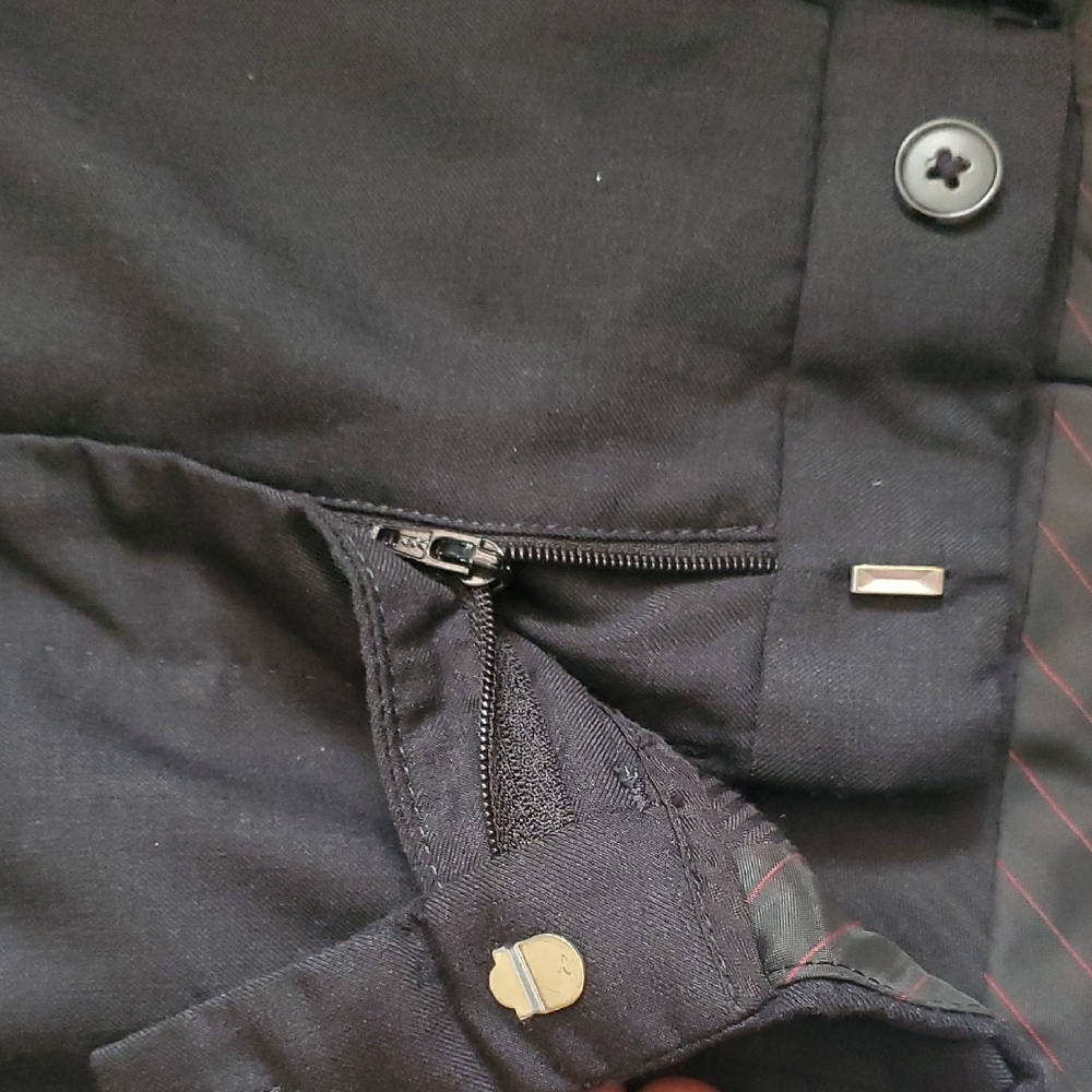 Calvin Klein Charcoal Black Grey 2 Piece Suit - Picture 7 of 17
